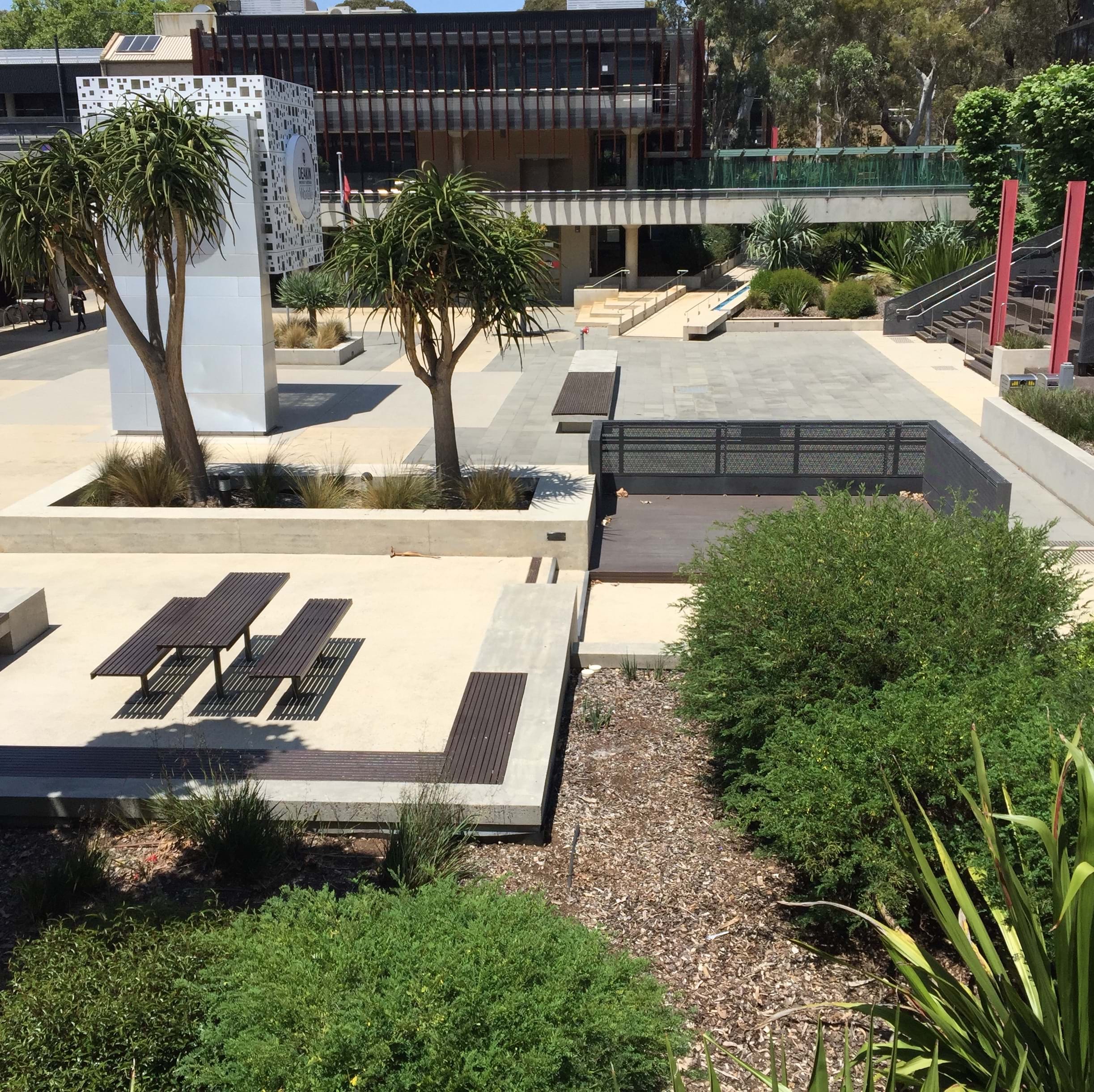 Campus central courtyard