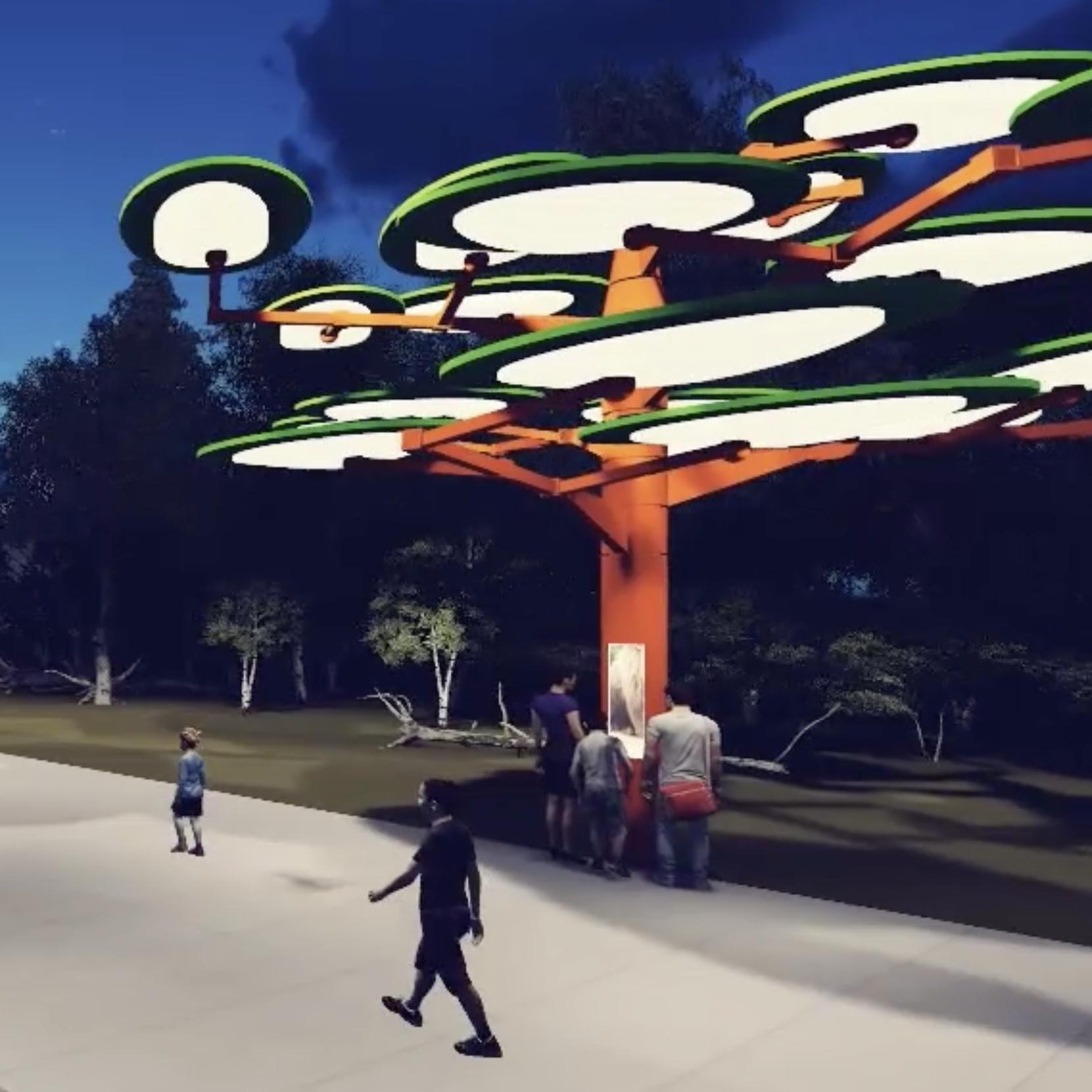 Werribee Zoo Solar Forest Concept